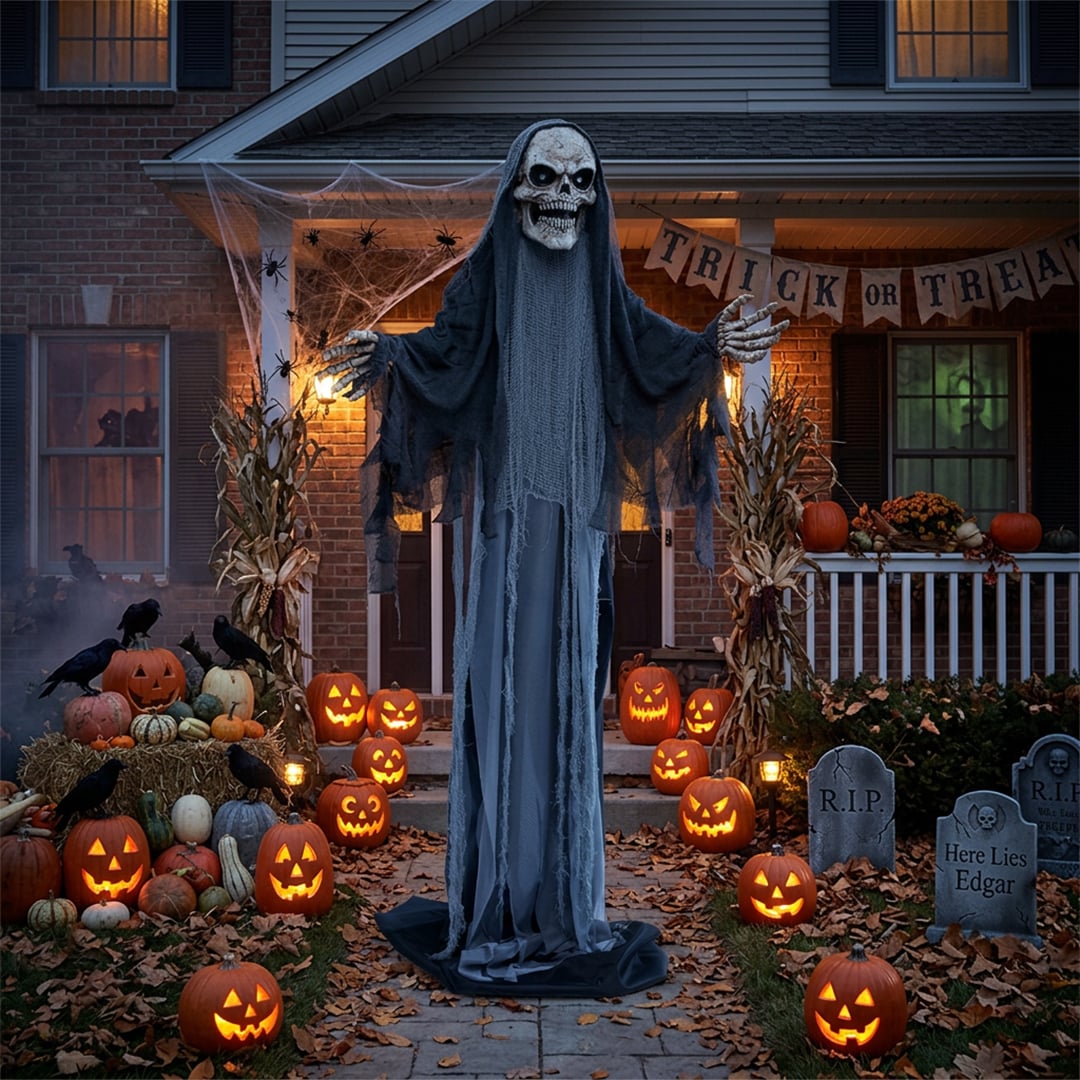 Growing Grim Reaper Halloween Pop-Up Decoration 2.15m