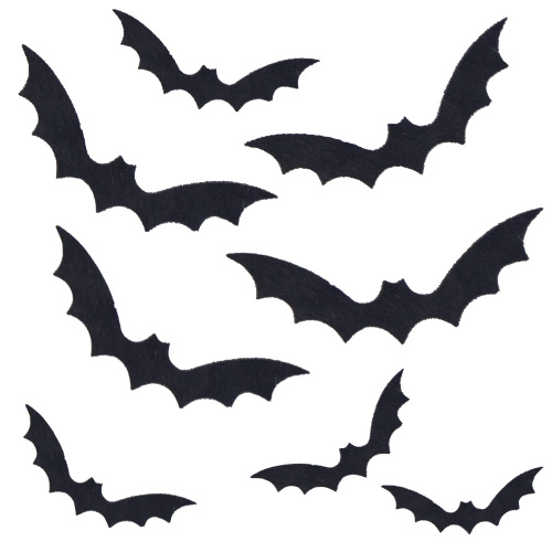 Black Bat Halloween Window Sticker Sheets - Pack of 2 View 2