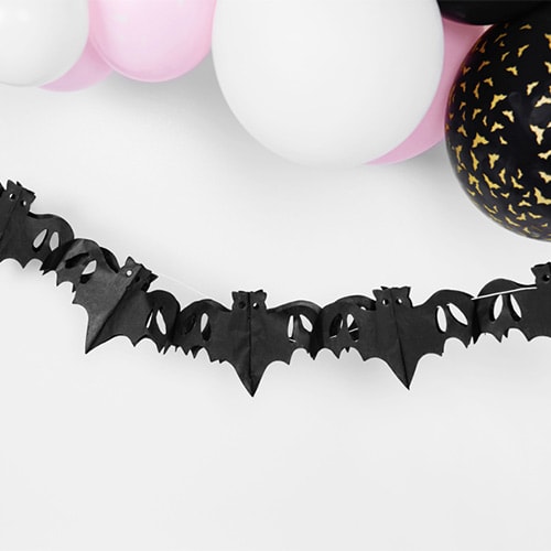 Halloween Bats Paper Garland Hanging Decoration 4m Product Gallery Image