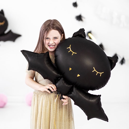 Halloween Black Bat Shaped Helium Foil Giant Balloon 75cm / 30 in Product Gallery Image