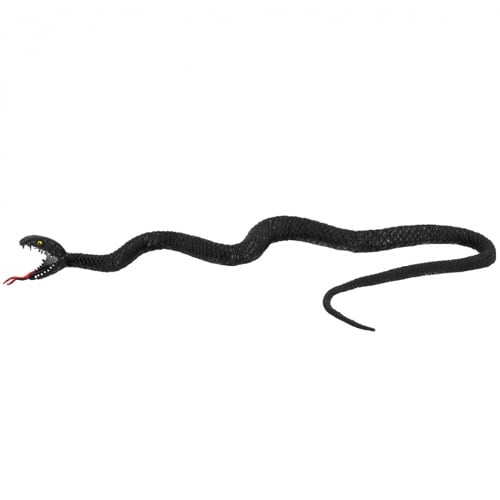 Halloween Black Rubber Snake 75cm  Product Gallery Image