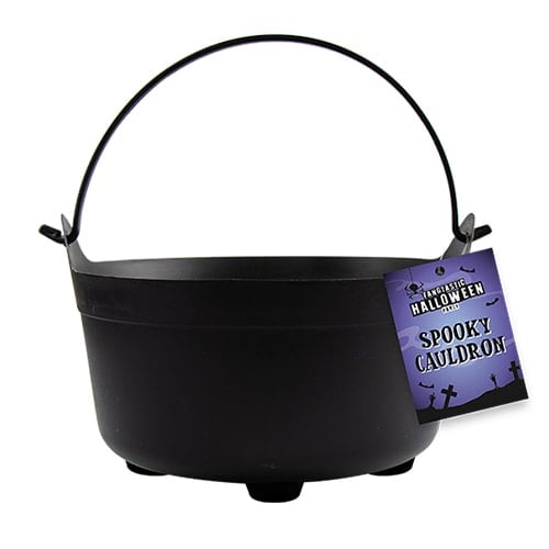 Halloween Cauldron Trick Or Treat Plastic Bucket 22cm Product Image