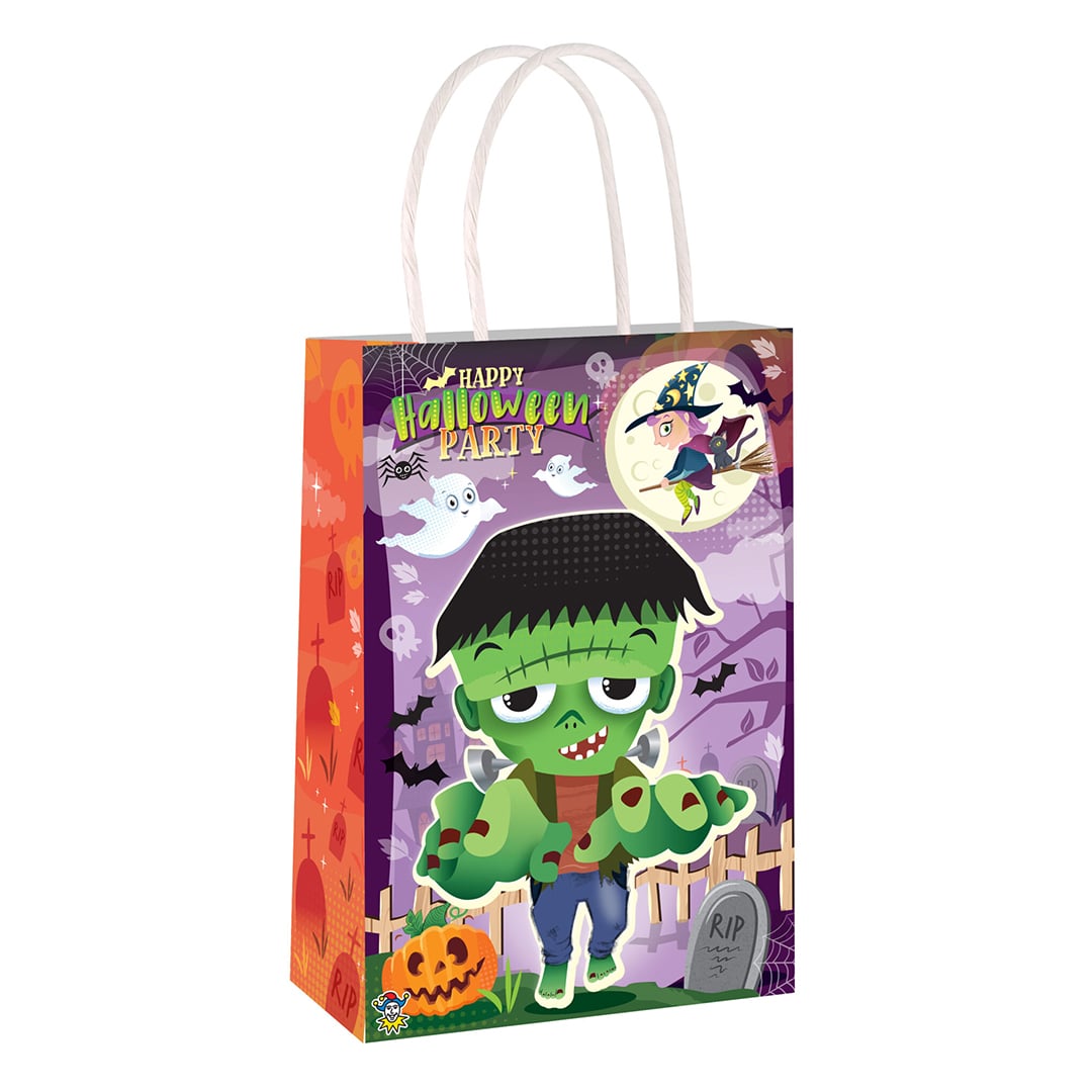 Halloween Characters Paper Party Bag with Handles 22cm
