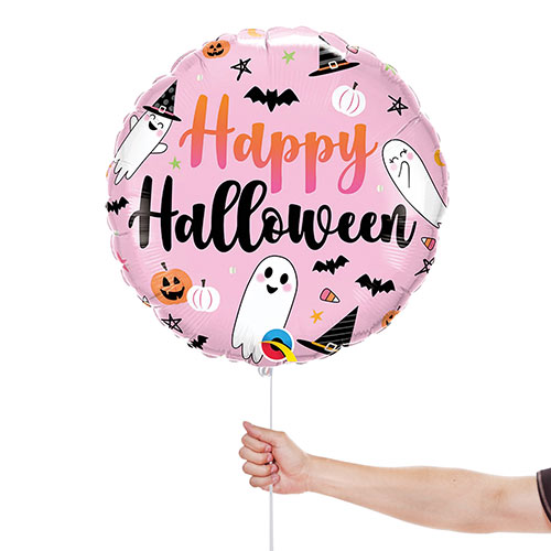 Halloween Cute Ghosts Round Foil Helium Balloon 46cm / 18 in Product Gallery Image