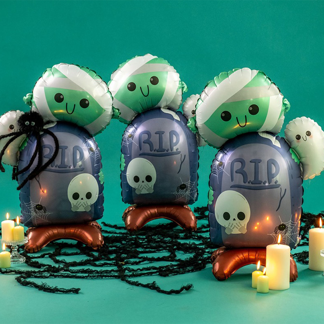 Halloween Cute Mummy Air Fill Standing Foil Balloon 69cm / 27 in View 2