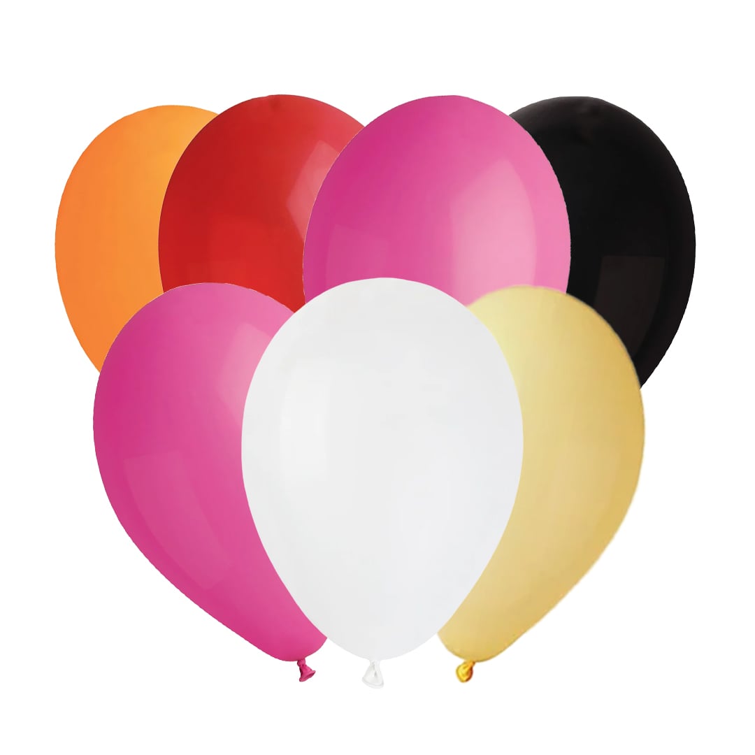 Halloween Day of the Dead Colours Latex Balloons 23cm / 9 in - Pack of 30