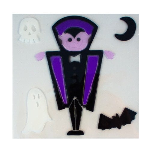 Halloween Dracula Vampire Gel Stickers Sheet Window Decoration Product Image