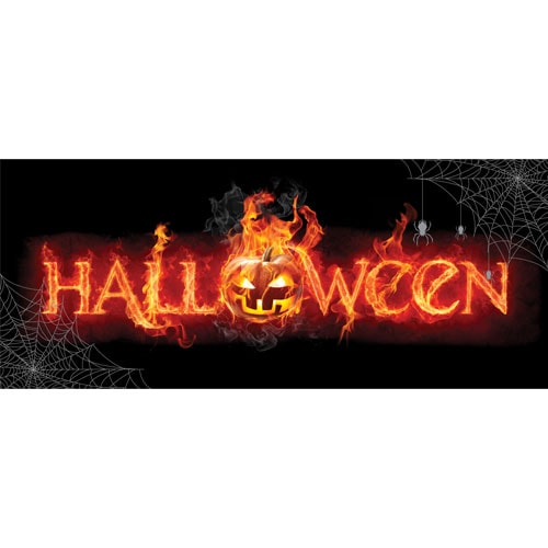 Halloween Flames PVC Party Sign Decoration Product Image