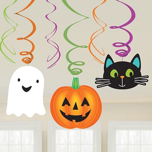 Halloween Friends Hanging Swirl Decorations - Pack of 6 Product Image