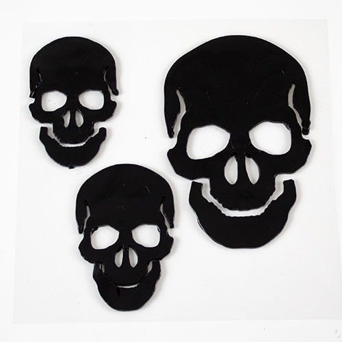 Skulls Halloween Gel Stickers Window Decorations Product Image