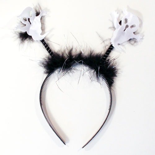 Ghost Head Boppers Adult Headband Halloween Fancy Dress Product Image