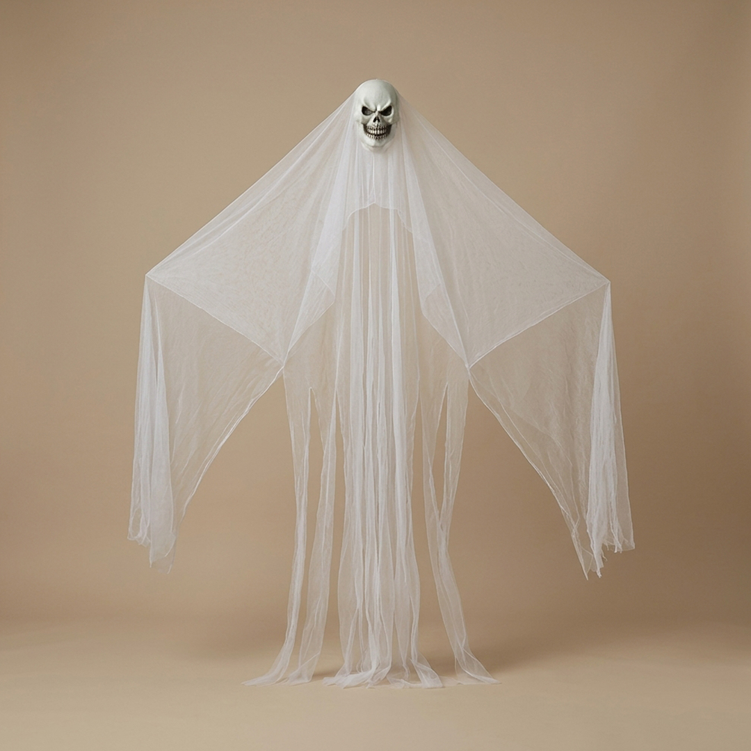 Giant Floating Skull Halloween Decoration 2m