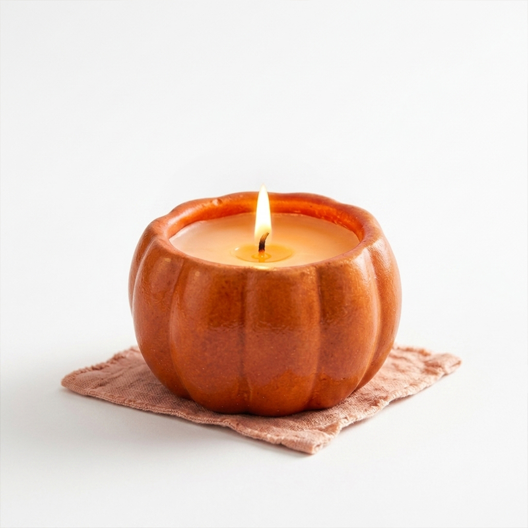 Halloween Orange Pumpkin Fragrance Candle 8.5cm