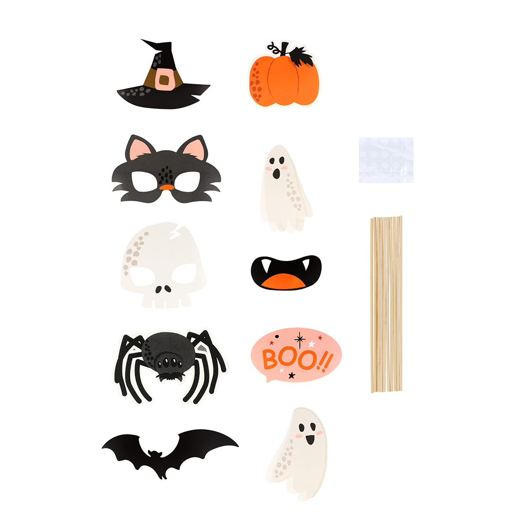 Halloween Photo Booth Props - Pack of 10 View 3
