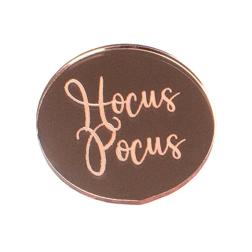 Halloween Phrases Mirrored Acrylic Cake Toppers - Pack of 4 Product Gallery Image