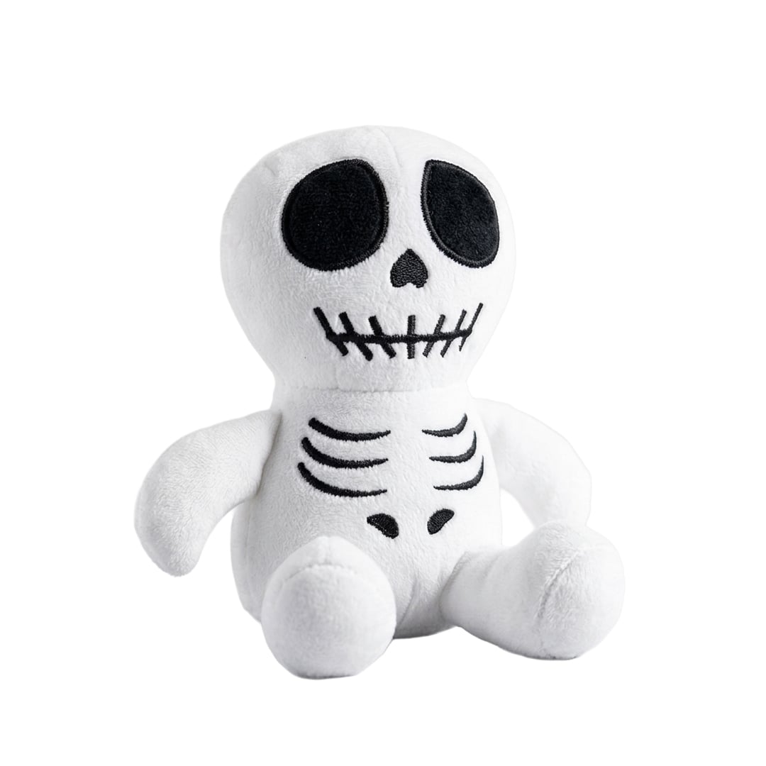 Skeleton Plush Halloween Character Squeaky Dog Toy 17cm
