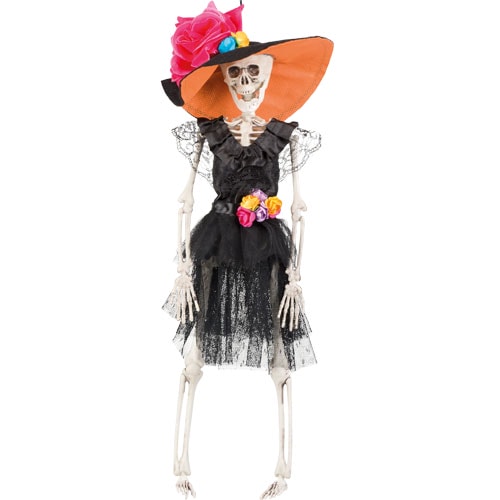 Day Of The Dead La Flaca Skeleton Halloween Prop Hanging Decoration 40cm