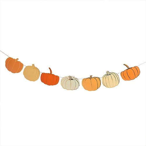 Halloween Foil Pumpkin Paper Garland Decoration 2.5m Product Gallery Image