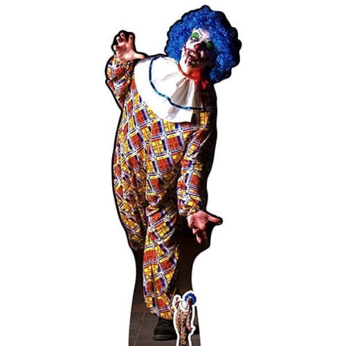 Halloween Scary Male Clown Lifesize Cardboard Cutout 175cm Product Gallery Image