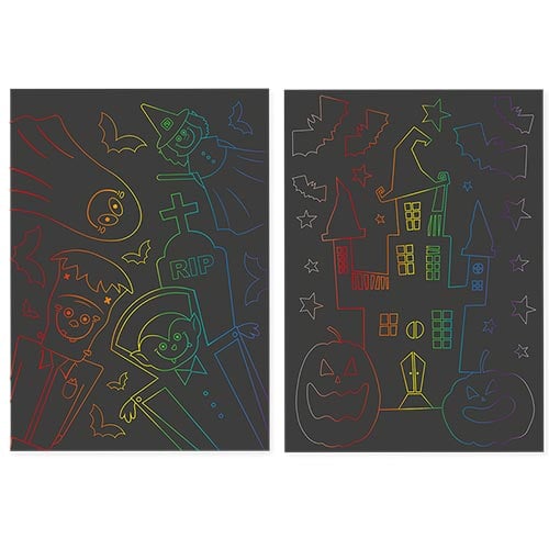 Halloween Scratch Art Set Product Image
