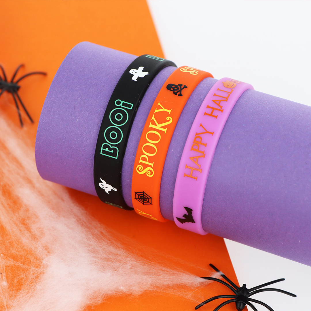 Halloween Silicone Bracelets - Pack of 5 View 5