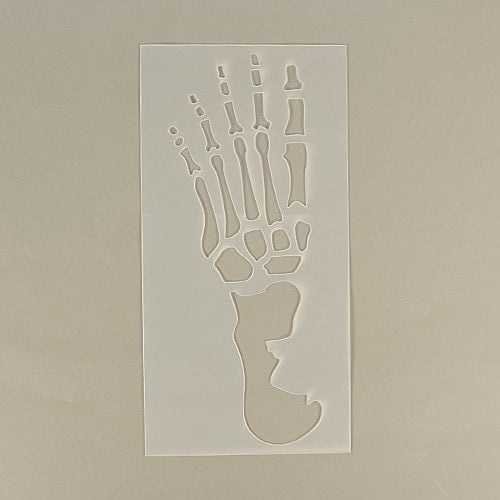 Halloween Skeleton Foot Print Stencils - Pack of 2 Product Image