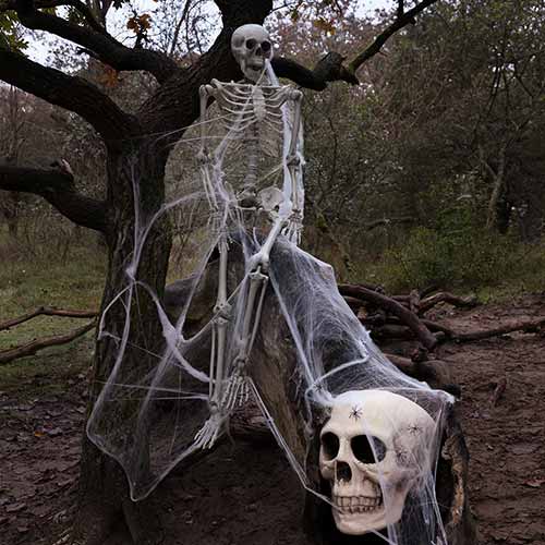 Halloween Skeleton Lifesize Hanging Prop Decoration 150cm Product Gallery Image