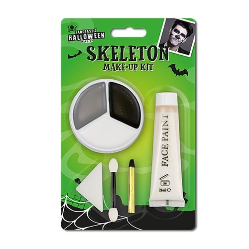 Skeleton Halloween Make Up Kit Product Image