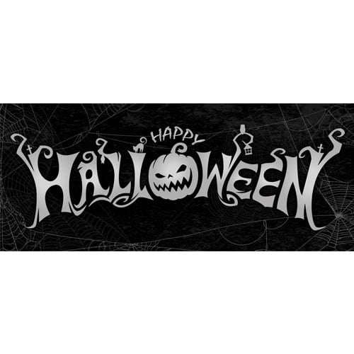 Halloween Spider Webs PVC Party Sign Decoration Product Image