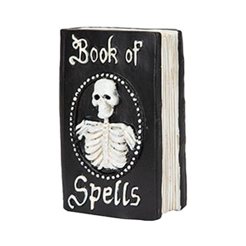 Halloween Spooky Book of Spells Skeleton Ornament Decoration Product Image