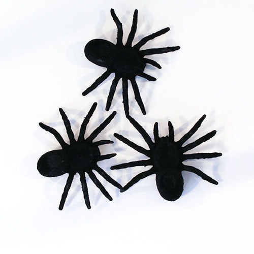 Halloween Spooky Decorative Felt Spiders - Pack of 3 Product Image