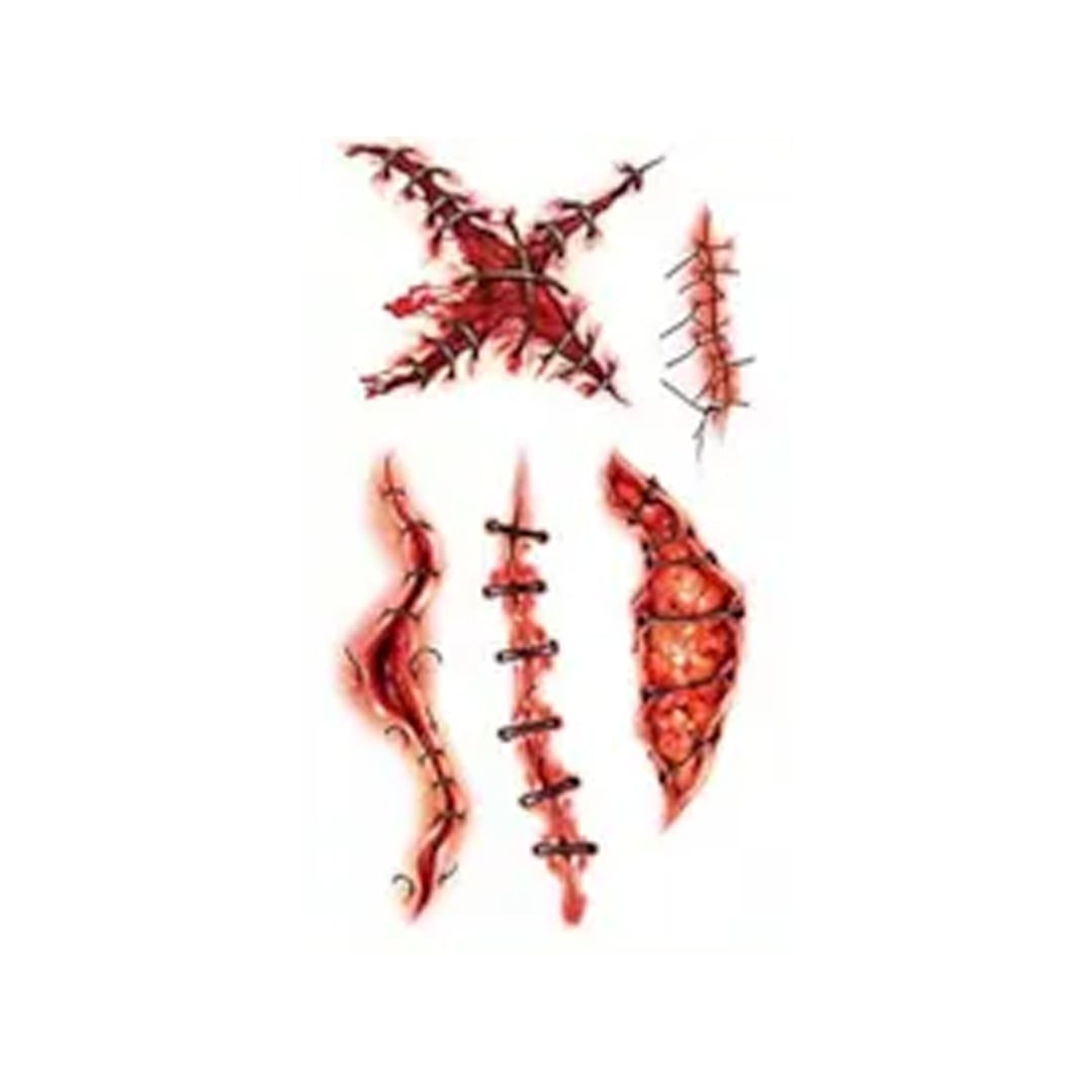Halloween Stitches Temporary Tattoo Stickers