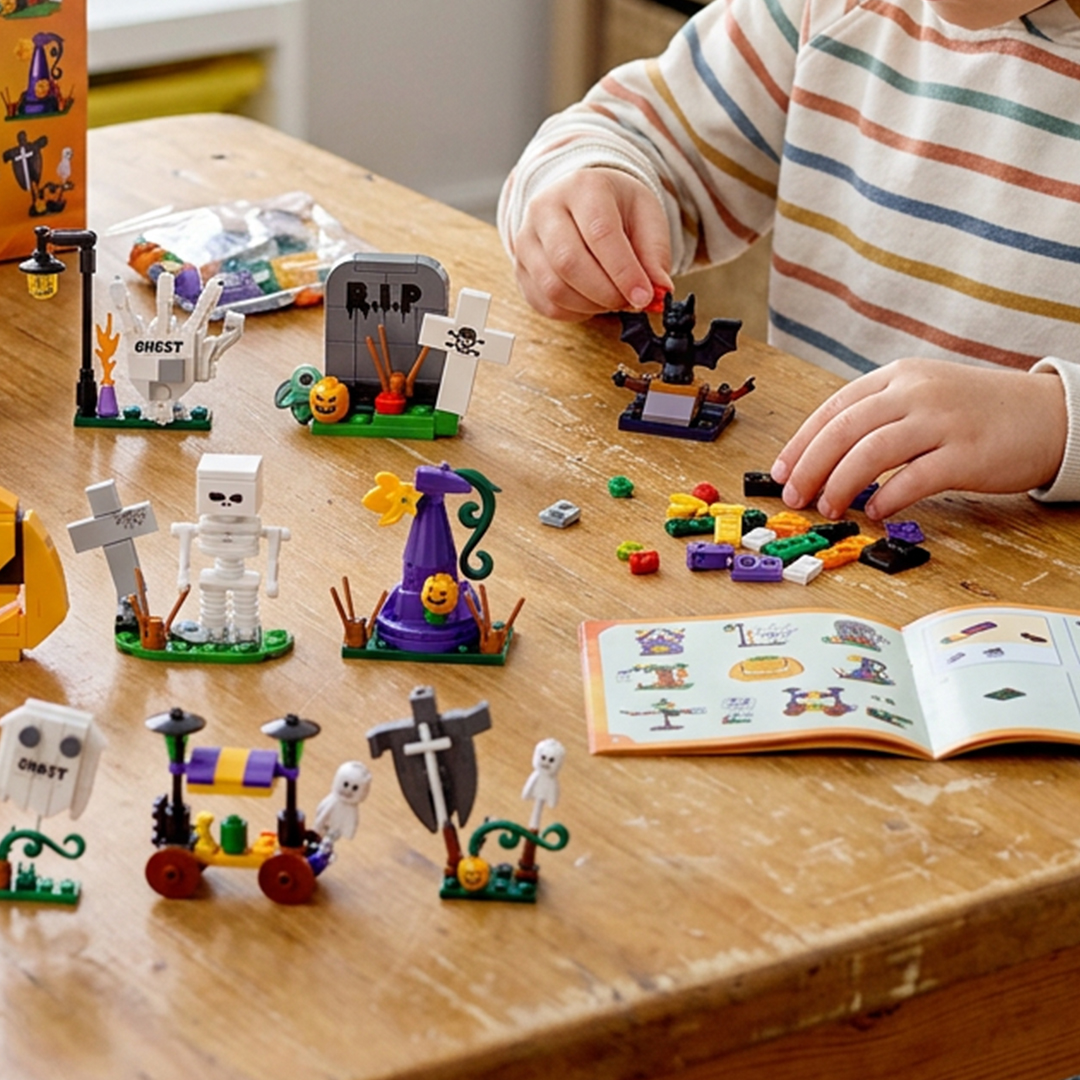 Halloween Themed 12-in-1 Building Blocks Kit View 2