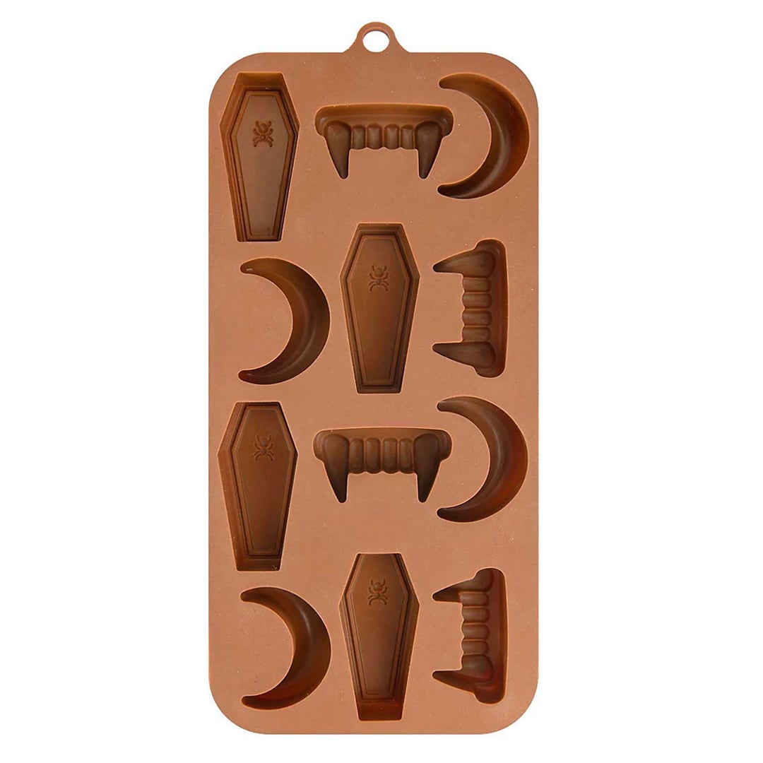 Halloween Vampire Chocolate Mould Brown Silicone Tray 21cm