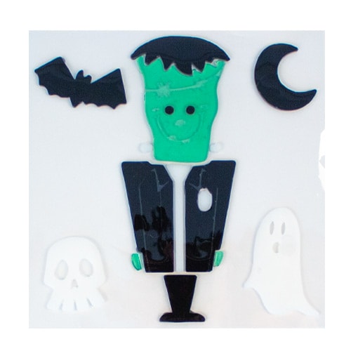 Halloween Frankenstein Gel Stickers Sheet Window Decoration Product Image