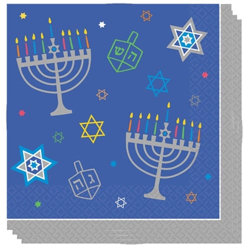 Hanukkah Luncheon Napkins 33cm 2Ply - Pack of 36 Product Image