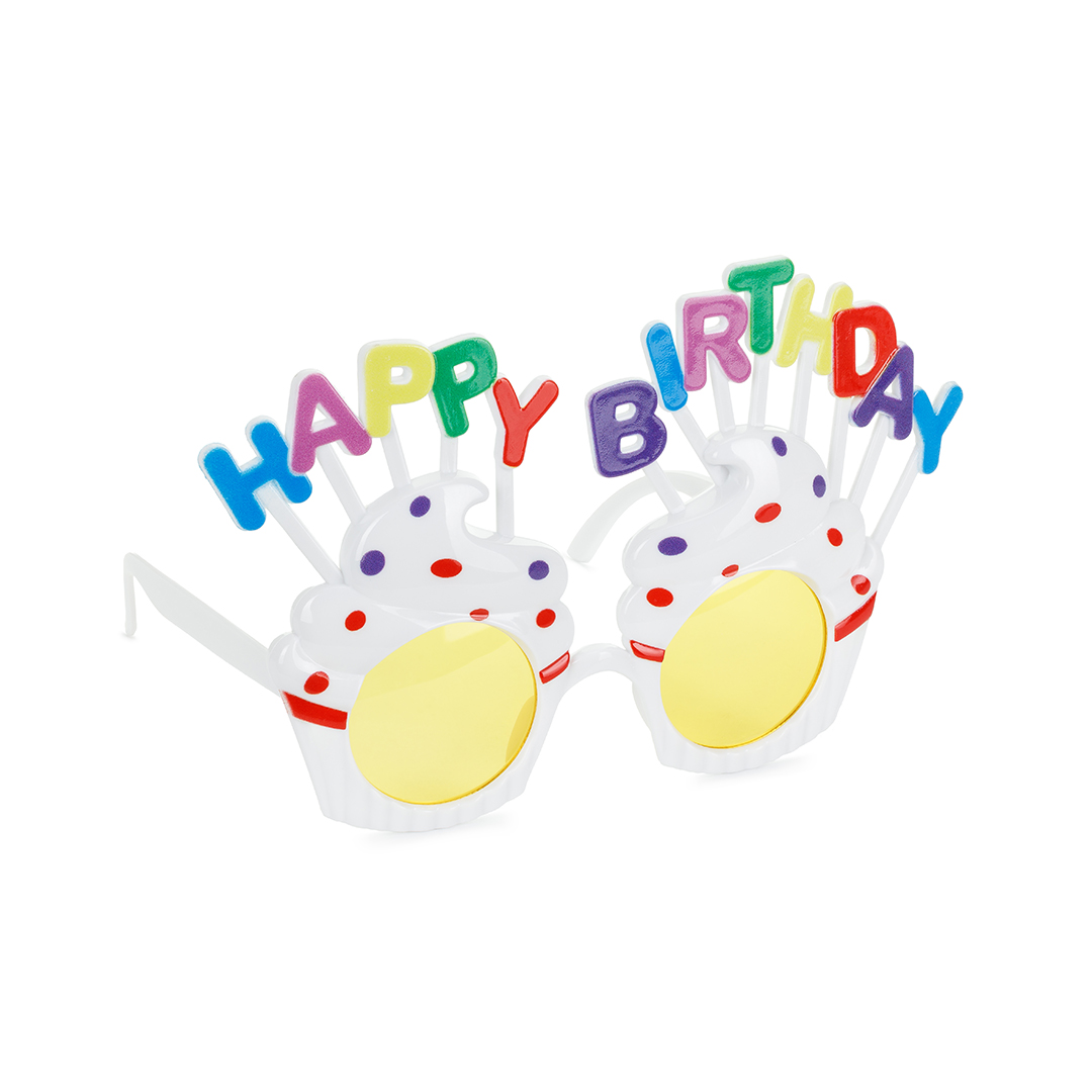 Happy Birthday Cupcakes Novelty Celebration Plastic Glasses