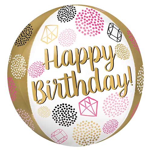 3 Meter Happy Birthday Foil Banner – Star Pattern – Any Age Celebration