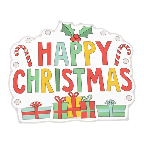 Happy Christmas Gel Window Sticker Product Gallery Image