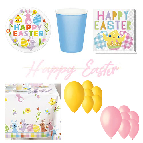 Happy Easter 16 Person Deluxe Party Pack