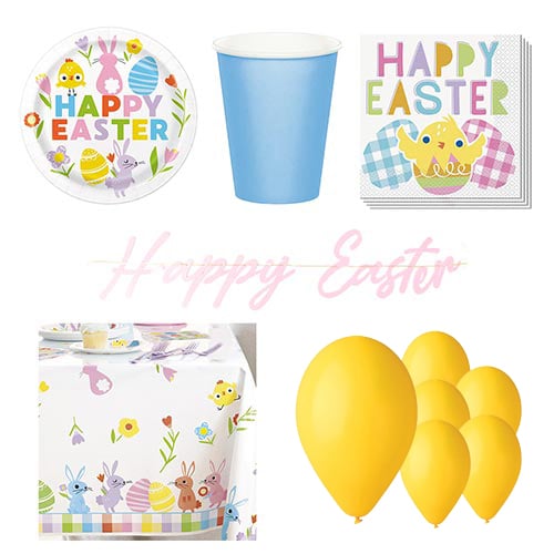 Happy Easter 8 Person Deluxe Party Pack