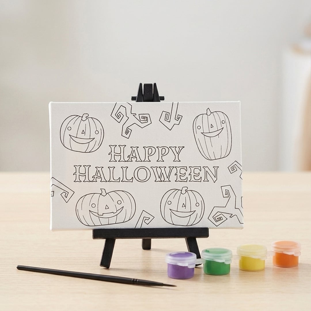 Happy Halloween Paint Your Own Mini Canvas with Stand