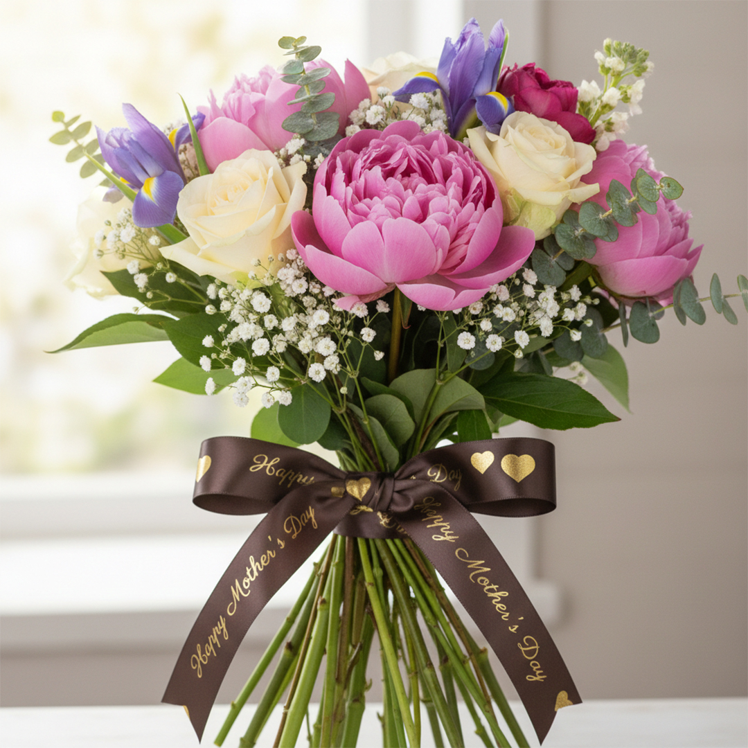 Happy Mother's Day Custom Satin Ribbon Product Gallery Image