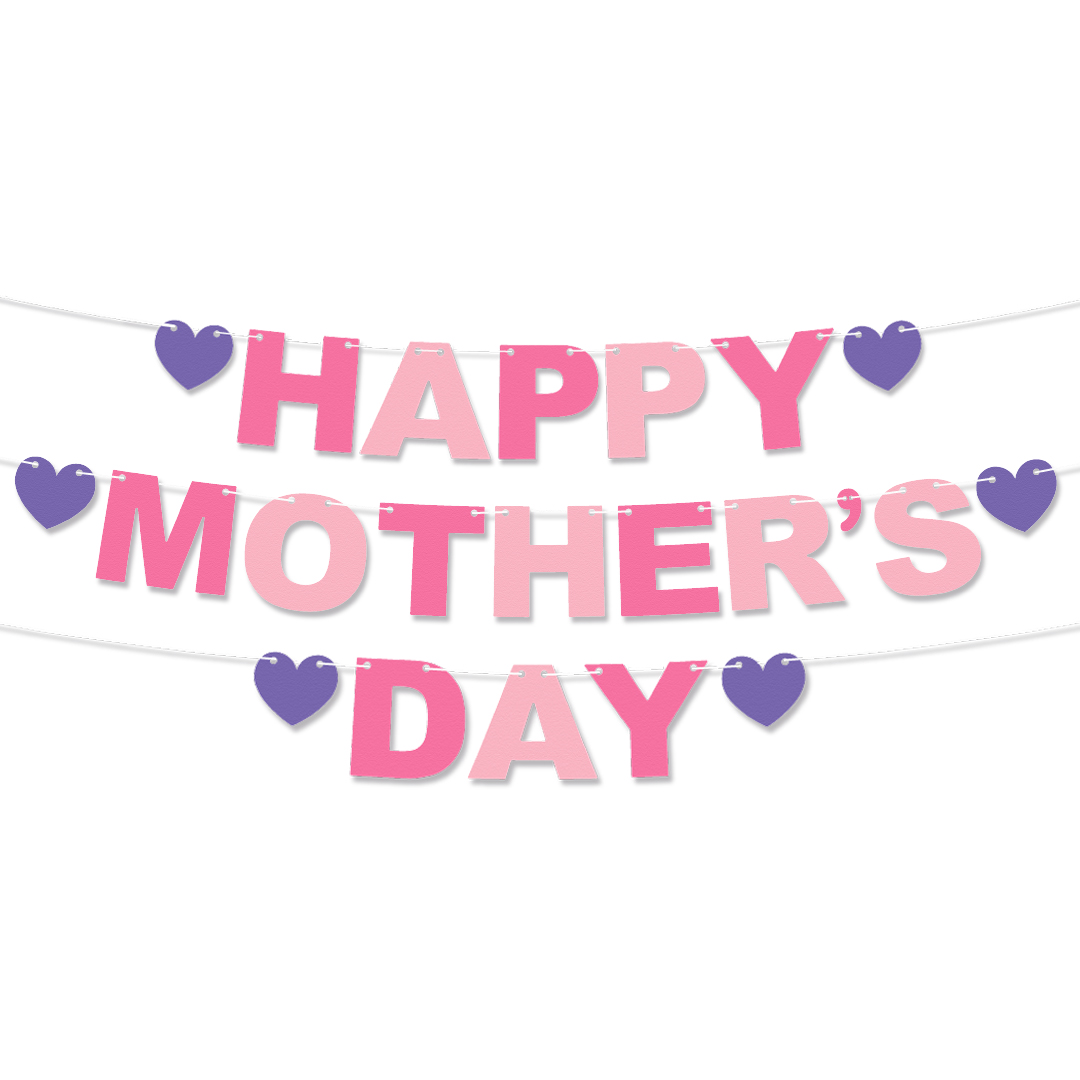 Happy Mother's Day Recyclable Card Party Bunting