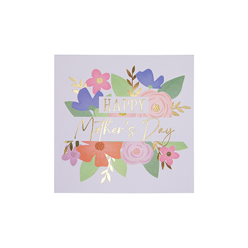 Happy Mother's Day Pink Floral Large Shopper Gift Bag with Greeting Card 37cm Product Gallery Image