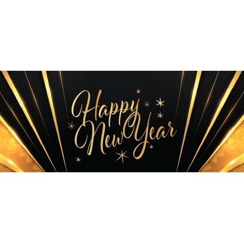 Happy New Year Design PVC Party Sign Decoration Product Image