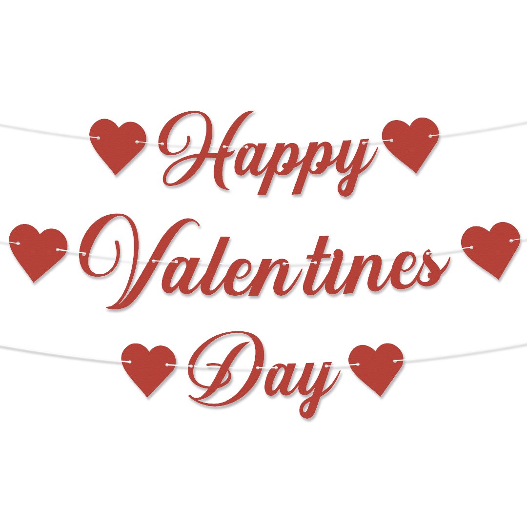 Happy Valentine's Day Customisable Recyclable Card Party Bunting