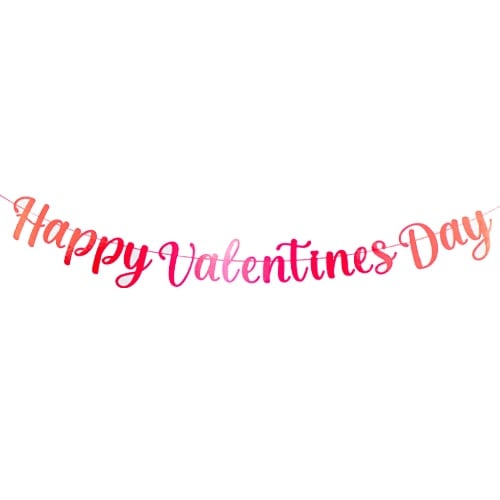 Happy Valentines Day Cardboard Letter Banner 150cm Product Image