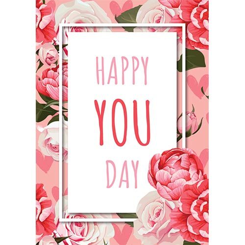 Happy You Day Roses Poster PVC Party Sign Decoration Product Gallery Image