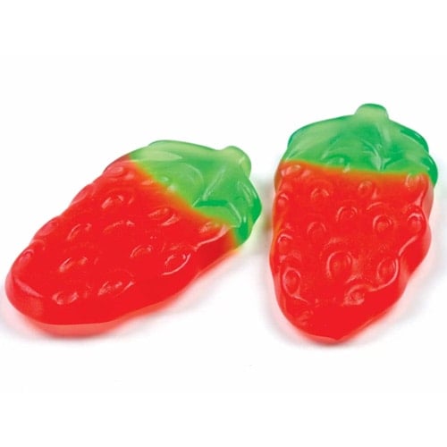 Haribo Giant Strawbs Vegetarian Sweets 100g Product Image